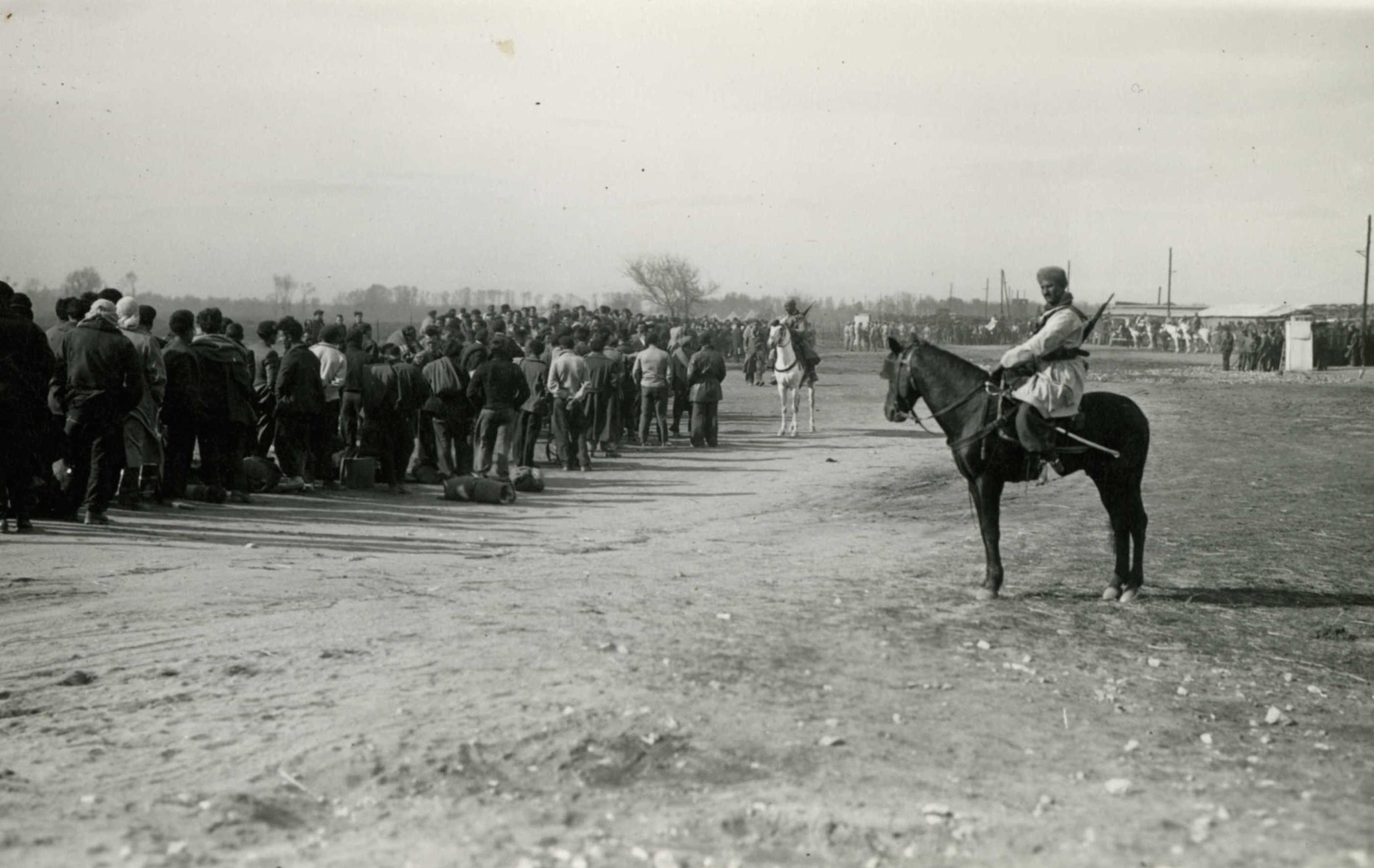 Arrivée des réfugiés au camp d’Argelès-sur-Mer, début février 1939. 