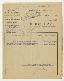 Rapport sur les évasions d'anarchistes espagnols internés dans les camps, mai 1939. Archives départementales des Pyrénées-Orientales, 31W274.