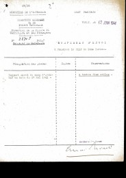 Rapport moral du camp d’Argelès-sur-Mer du 27 mai 1941 transmis à la Direction générale de la police nationale. 